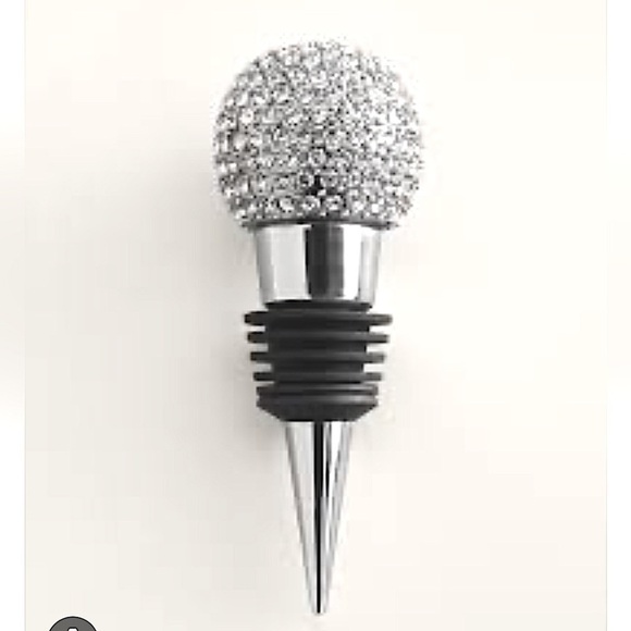 Chico's Other - WINE STOPPERS Set of TWO Crystal Disco Ball Wine Bottles Stoppers